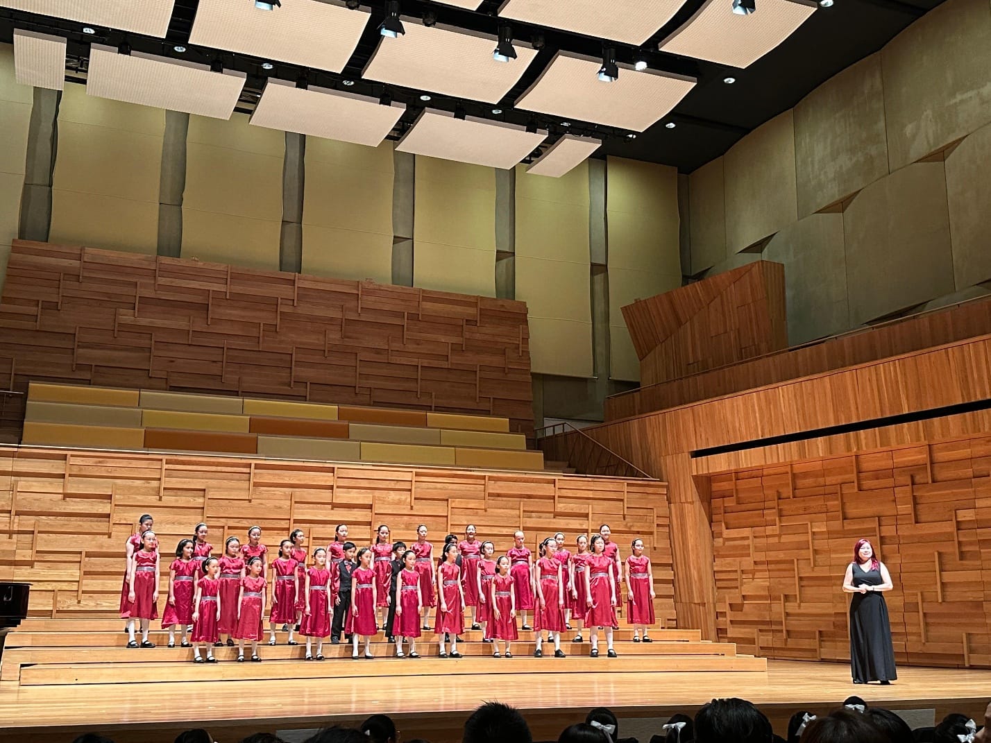 Choir CCA students performing at the SYF 2026 – Arts Presentation held at the School of the Arts (SOTA).